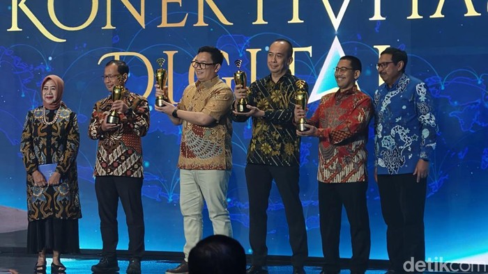 Apresiasi Konektivitas Digital, Perusahaan terbaik layanan sinyal 3T (Telkomsat), PNBP USO terbaik (BNI), penyedia layanan pengguna satria 1 (Paramitra Inti Mega), skala kecil (PT Kreasi Duta Perkasa)