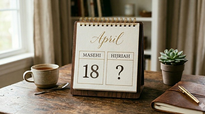 kalender Hijriah hari ini 18 April 2026.