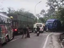 Sejumlah Kendaraan Rusak, Jalur Lintas Medan-Berastagi di Sibolangit Macet