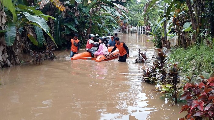Kondisi banjir di wilayah OKU, Sumsel.