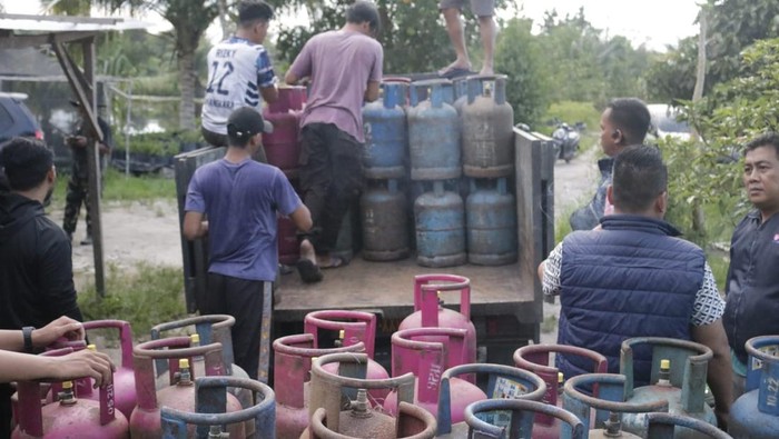 Lokasi gudang pengoplosan LPG