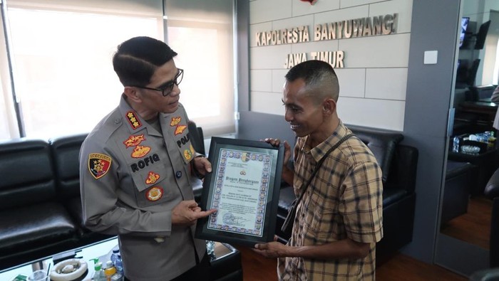 Gagalkan Penipuan Tokek Rp 2 M, Warga Banyuwangi Diganjar Penghargaan