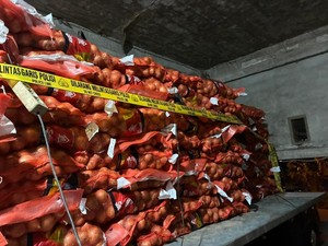 Bawang dan Cabai Impor Ilegal Disita Bareskrim di Kalbar 23 Ton Lebih