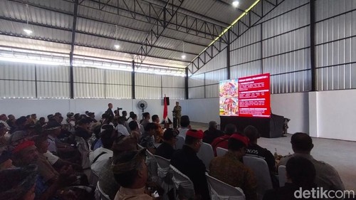 Korem 163/Wirasatya menggelar sosialisasi Koperasi Desa Merah Putih (KDMP) di Desa Petiga, Kecamatan Marga, Tabanan, Jumat (17/4/2026). /Krisna Pradipta