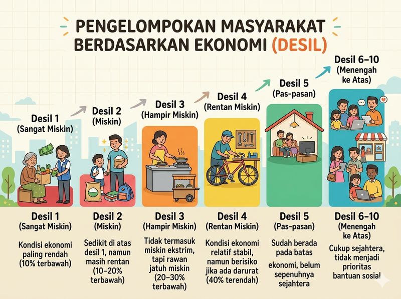 Urutan Prioritas Desil Penerima Bansos 2026 Urutan Prioritas Desil Penerima Bansos 2026 dan Kriteria Terbarunya, Cek Yuk!