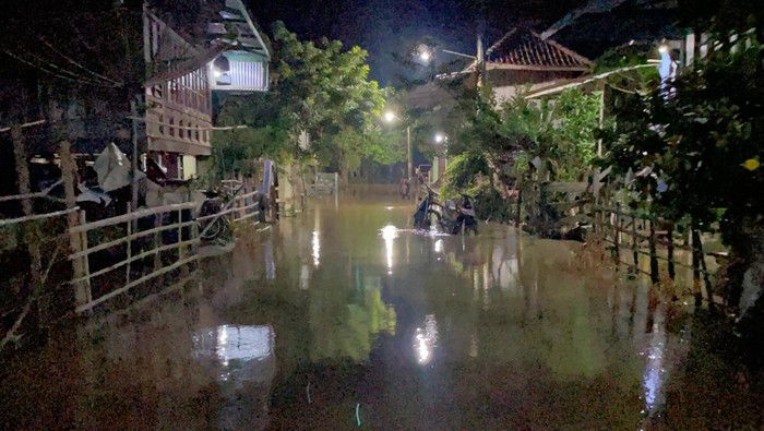 Banjir di wilayah Desa Kampai, Kecamatan KPR, OKU.