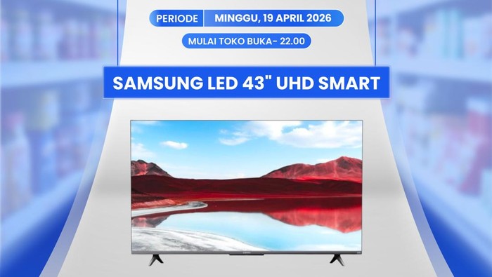 Beli TV 43 di Transmart Full Day Sale Diskon Rp 1,3 Jutaan