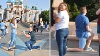 Kalau yang ini entah kebetulan atau memang disengaja, mengabadikan momen lamaran di saat orang lain melamar pasangannya juga. Namanya bahagia bersama-sama. Foto: Bored Panda