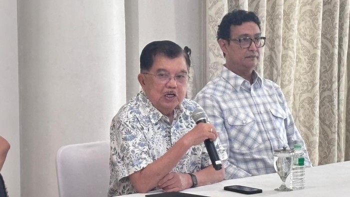 Jusuf Kalla saat jumpa pers soal tuduhan penistaan agama