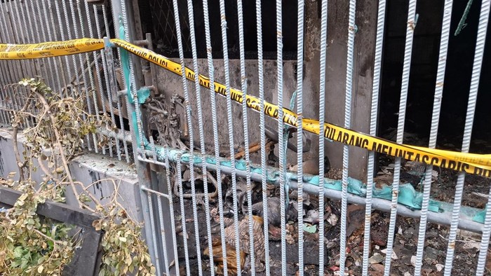 Lokasi kebakaran rumah di Gang Rambutan Timur 6, Tanjung Duren Utara, Grogol Petamburan, Jakarta Barat. Kebakaran tersebut menewaskan lima orang.