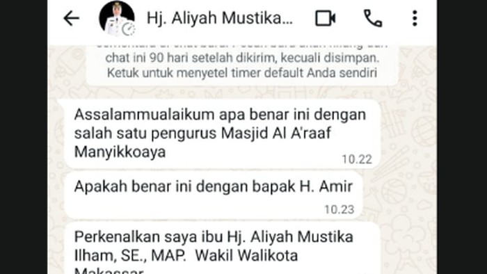 Nama Wakil Wali Kota Makassar Aliyah Mustika Ilham dicatut penipu.