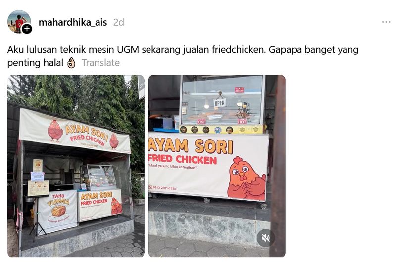 Netizen Threads Netizen Threads adu nasib soal jual makanan tidak sesuai jurusan kuliah