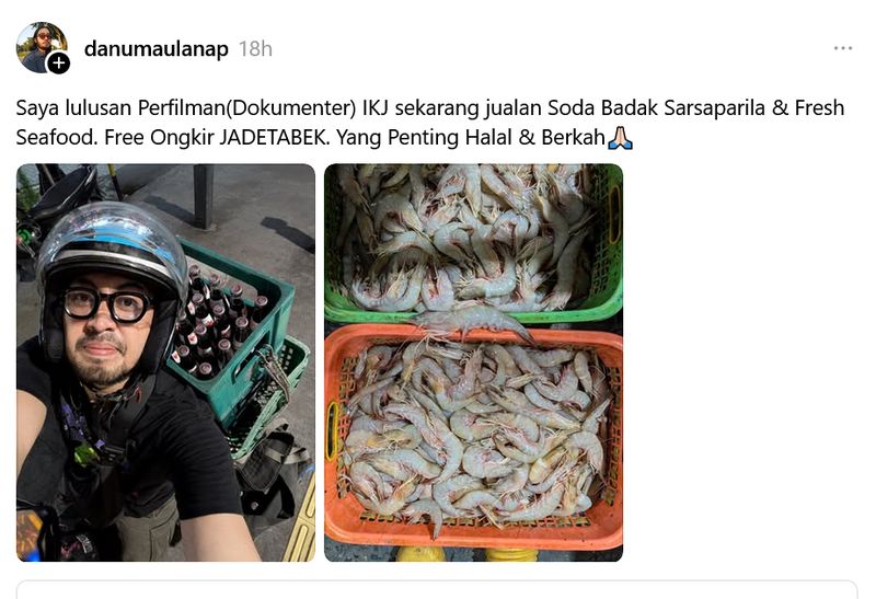 Netizen Threads Netizen Threads adu nasib soal jual makanan tidak sesuai jurusan kuliah
