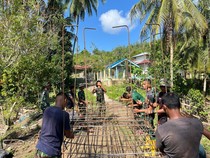 TNI Kebut Pembangunan Jembatan Perintis Garuda di Aceh Tengah
