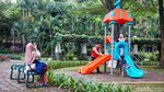 Taman Tabebuya Jadi Ruang Santai di Tengah Kota