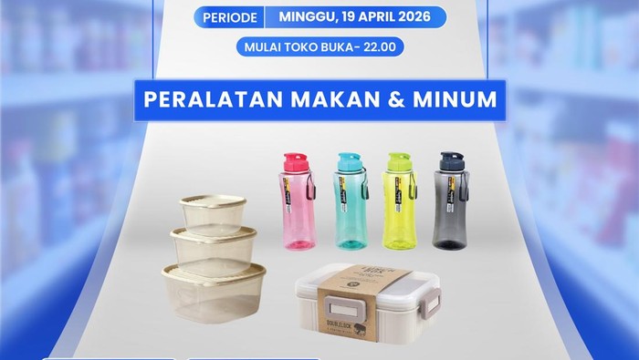 Tempat Makan-Botol Minum Murah Meriah di Transmart Full Day Sale