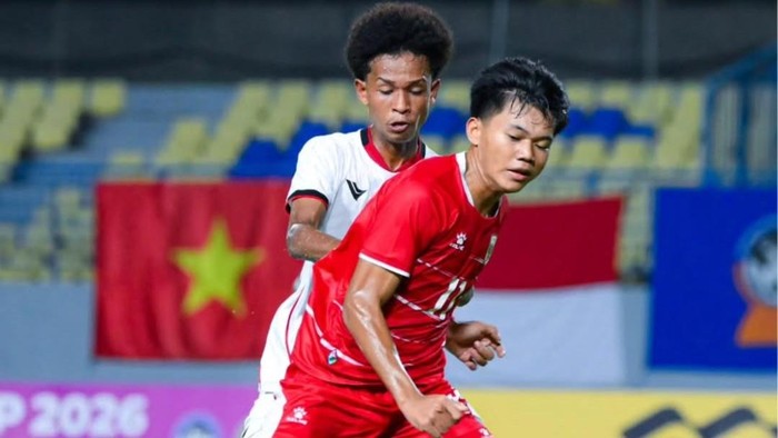 Aksi penggawa Timnas Indonesia di Piala AFF U-17 2026
