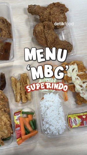 Menu MBG Super Indo Ada Chicken Katsu hingga Chicken Steak Rp 15.000-an