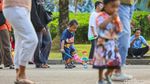 Monas Jadi Oase Warga Jakarta di Penghujung Pekan