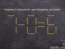 Mumpung Libur, Asah Otak Yuk! Pindahkan Korek Api Agar Hitungannya Benar
