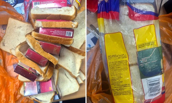 Pria Ini Sembunyikan Rokok di Roti, Langsung Diciduk Petugas
