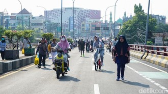 Warga Padati CFD Margonda, Jalan Jadi Ruang Rekreasi