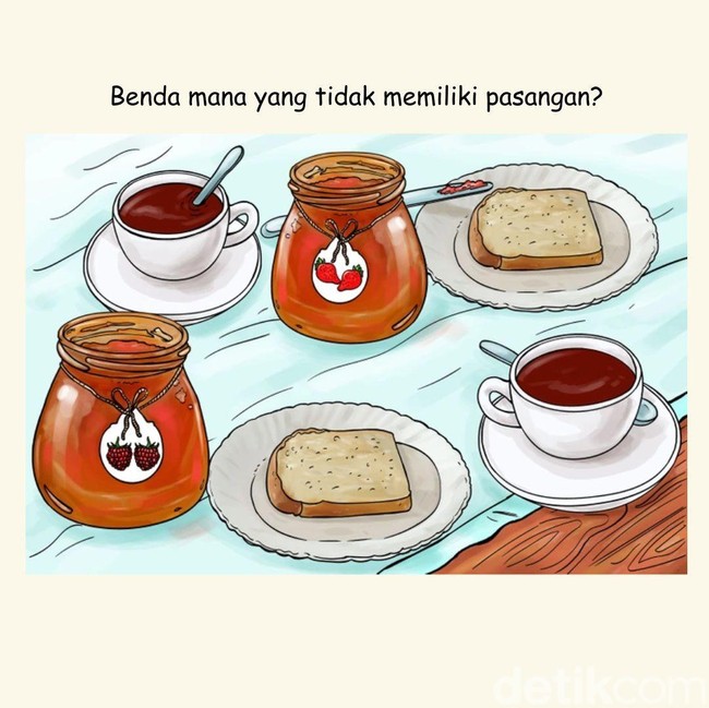 Picingkan Mata! Tak Banyak yang Bisa Temukan Pasangan Benda dalam Teka-teki Ini