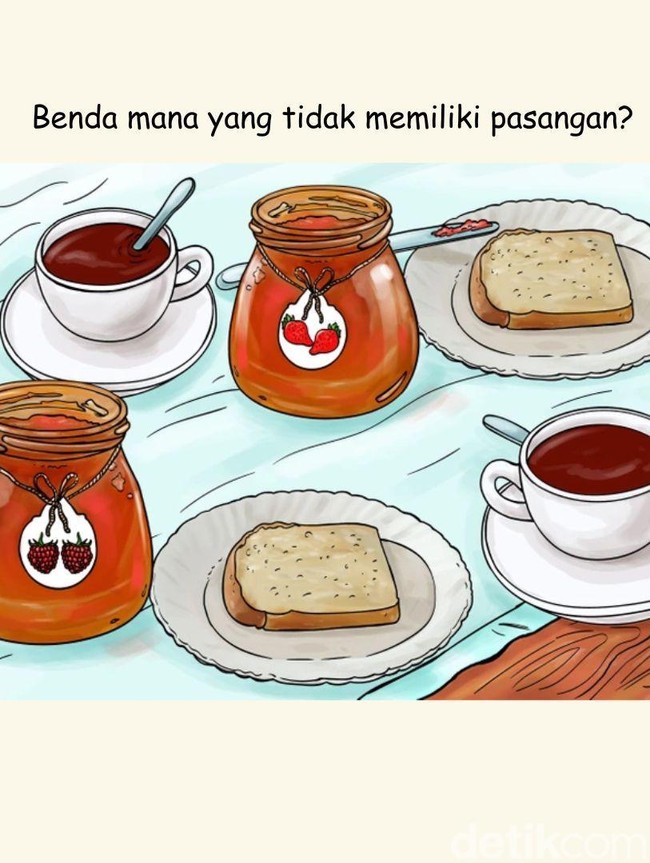 Picingkan Mata! Tak Banyak yang Bisa Temukan Pasangan Benda dalam Teka-teki Ini