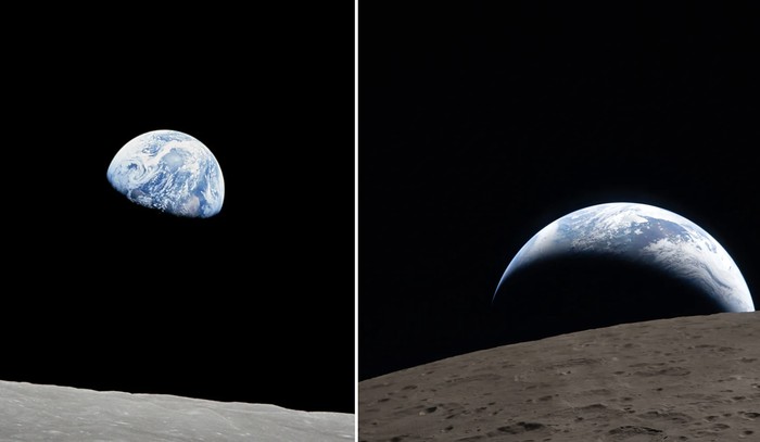Earthrise dan Earthset
