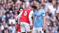 Haaland Vs Gabriel saat City Gilas Arsenal: Baju Robek hingga Adu Kepala