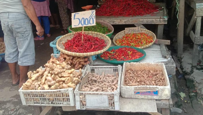 Harga cabai merah di Medan naik jadi Rp 28 ribu/Kg. (Rindi Antika/detikSumut)