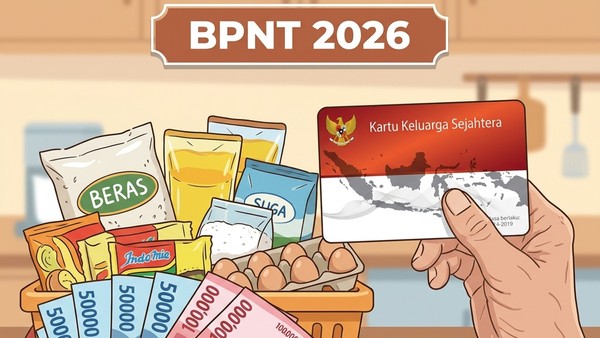 Bansos BPNT Mei 2026 Cair Rp 600.000 untuk Keluarga Penerima, Cek Status Secara Online