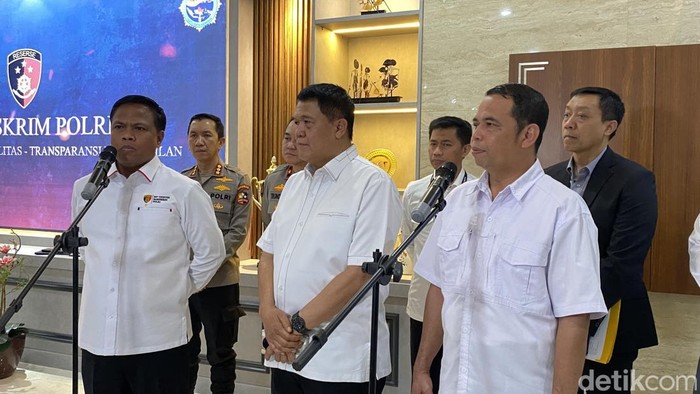 Jumpa Pers Satgas Haji di Mabes Polri
