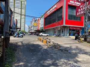 Portal Parkir Dibongkar, Pettarani Square Mendadak Jadi Jalur Alternatif