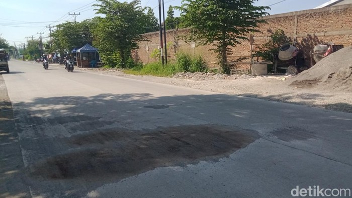 Lokasi kecelakaan yang menewaskan pemotor di Jalan Pakis-Daleman, Wonosari, Klaten, Senin (20/4/2026) pagi.