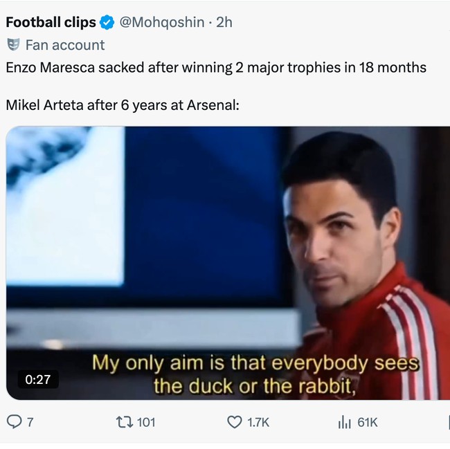 Meme Botol hingga Analogi Kelinci-Bebek Ledek Arsenal yang Dijegal Man City