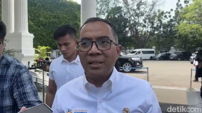 Mendikti Saintek Brian Yuliarto di Istana Kepresidenan. (Firda/detikcom)