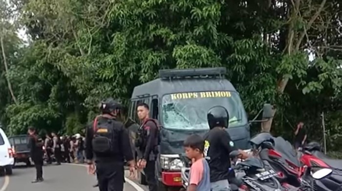 Pemotor tewas usai tabrakan dengan mobil Brimob di Mamuju.