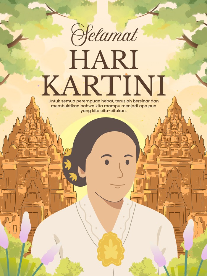 45 Poster Hari Kartini 2026 yang Keren, Aesthetic, dan Simple untuk Medsos