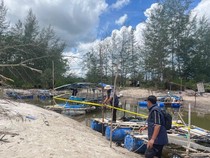 Polres Belitung Tertibkan Tambang Ilegal di Wilayah Tangkap Ikan Nelayan