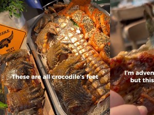 Shock! Wanita Ini Temukan Kaki Buaya di Buffet Mewah di Singapura