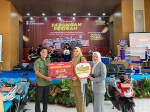 Undian Tabungan Pesirah Bank Sumsel Babel di Pagar Alam Dipadati Warga