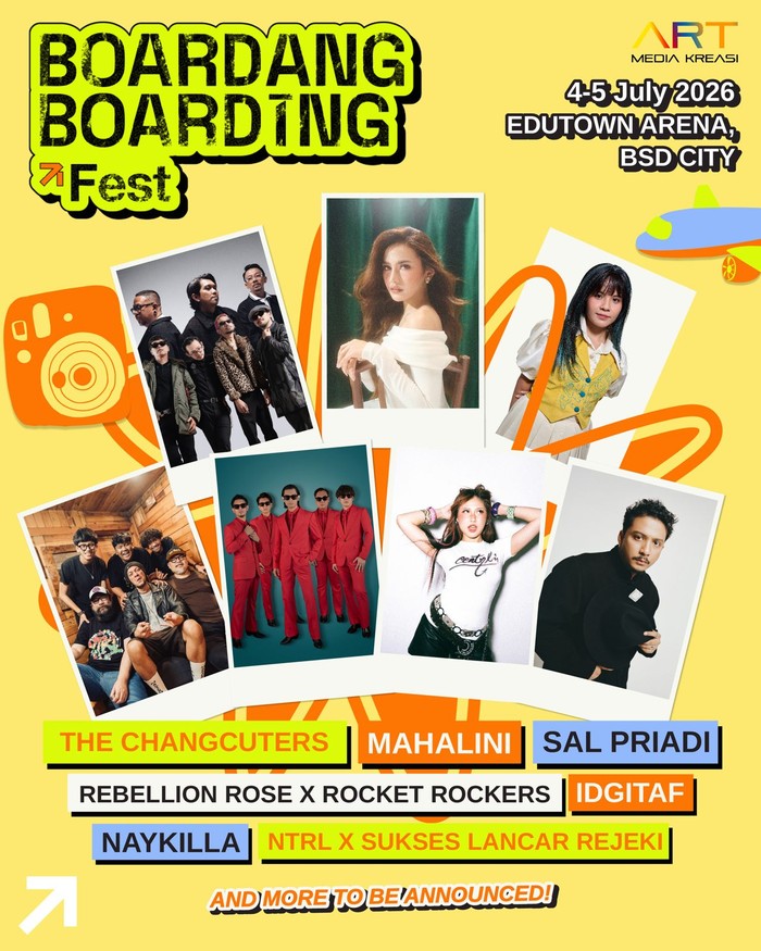Boardang Boarding Festival kembali hadir pada 4-5 Juli 2026 di BSD City. Tema Lepas Landas menggabungkan musik dan interaksi sosial.