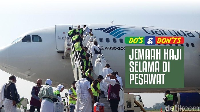 Do's and Don'ts Jemaah Haji Selama di Pesawat