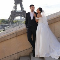 Foto Prewedding Jennifer Coppen-Justin Hubner, Tampil Klasik Elegan di Paris