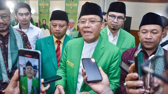 Ketua Umum Partai Persatuan Pembangunan Muhamad Mardiono