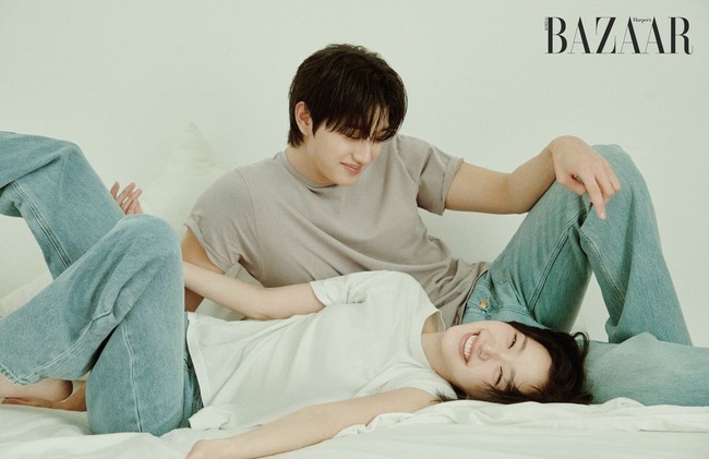 Meski terpaut 10 tahun, di mana Kim Jae Won lebih muda dari Kim Go Eun, mereka sukses membangun chemistry hingga membuat para penonton Yumi’s Cells 3 terbawa perasaan. Foto: Instagram