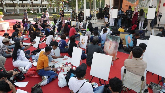 On The Spot, Seniman Surabaya melukis bersama di ajang 
