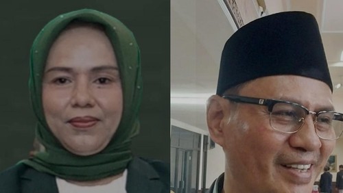 Nadirah (kiri) dan Junaidi Arif (kanan). Foto: Ahmad Viqi/detikBali)