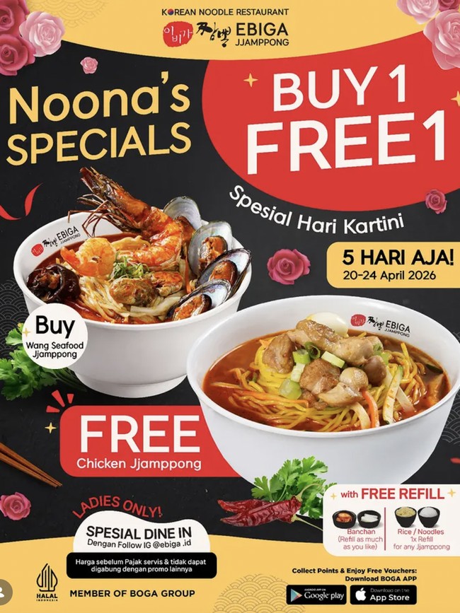 Serbu Yuk! Ini 10 Promo Makanan Hari Kartini 2026 yang Bikin Ngiler